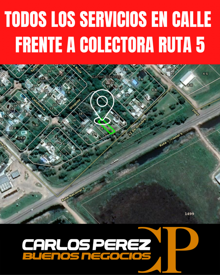 LOTE DE TERRENO 10 X 40 MTS.