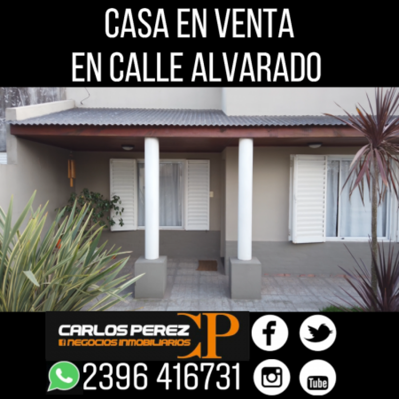 CASA DE 2 DORMITORIOS EN VENTA SOBRE CALLE ALVARADO, CARLOS CASARES